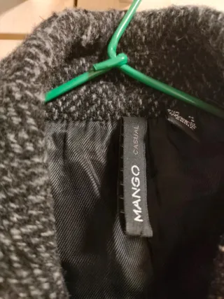 Chaqueta corta tweed gris y negra