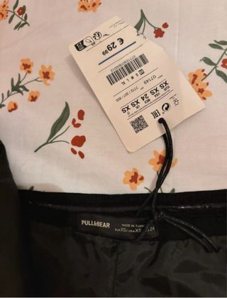 Pull&Bear Chaleco Negro Talla XS Nuevo con Etiquet