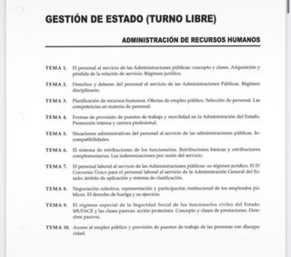 Temario GACE turno libre CEF