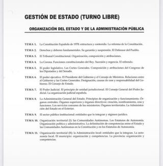 Temario GACE turno libre CEF
