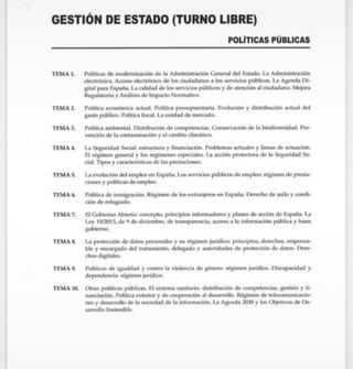 Temario GACE turno libre CEF