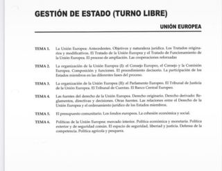 Temario GACE turno libre CEF