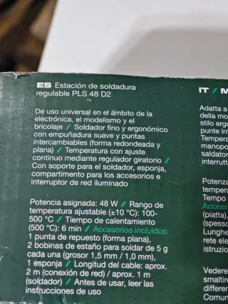 Estación Soldadura Parkside Regulable