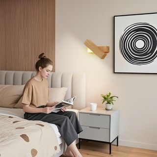 Lampada da parete HMAKGG in legno