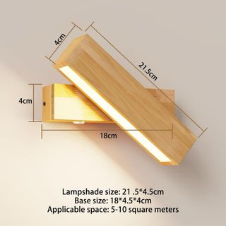 Lampada da parete HMAKGG in legno