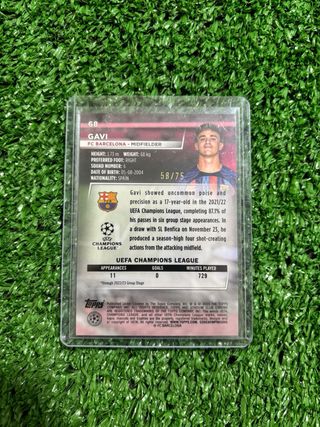 Gavi /75 Topps Stadium Chrome FC Barcelona
