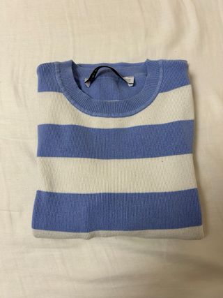 Jersey rayas azul y blanco mujer