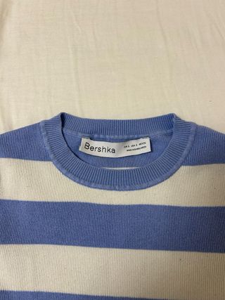 Jersey rayas azul y blanco mujer