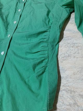 Camicia verde a righe bianche per donna Windsor