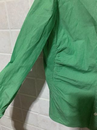 Camicia verde a righe bianche per donna Windsor