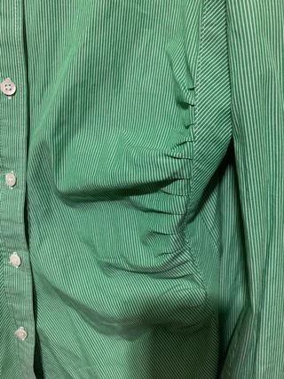 Camicia verde a righe bianche per donna Windsor