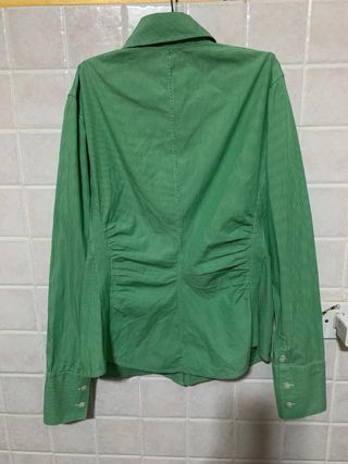 Camicia verde a righe bianche per donna Windsor