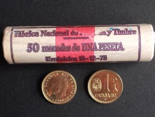 CARTUCHO 50 MONEDAS DE 1 PTA. 1980 * 80