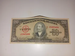 Billete 5 Pesos Cuba 1956 hay 50 diferentes