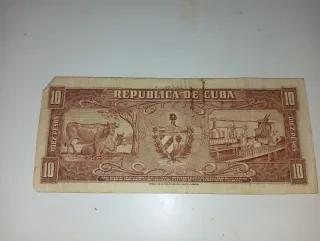 Billete 5 Pesos Cuba 1956 hay 50 diferentes