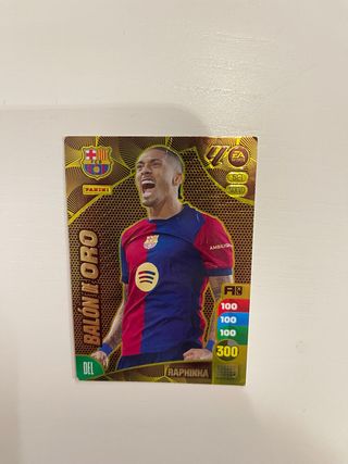 Carta Adrenalyn Raphinha Balón de Oro