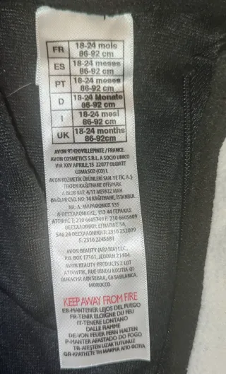 Costume Carnevale Panda Bambino 18-24 mesi