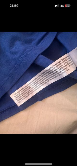 Top donna blu estivo con dettaglio sulla pancia