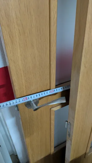 Puertas de madera maciza con cristal