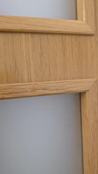 Puertas de madera maciza con cristal