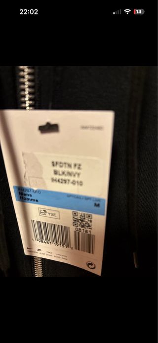 Felpa Nike con zip nuova