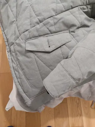 Chaquetón abrigo mujer gris