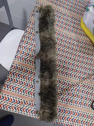 Chaquetón abrigo mujer gris