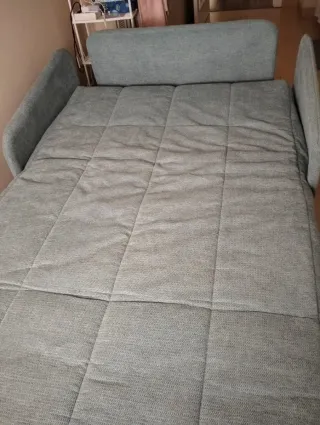 Sofá Cama Viscolástica verde/azulado de 120x190cms