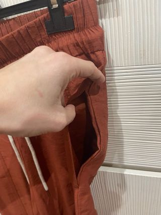 Pantalón naranja de vestir