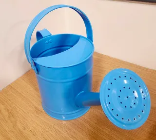 Regadera azul metálica