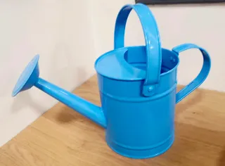 Regadera azul metálica