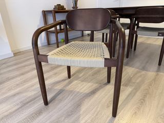 Conjunto 4 Sillas Sklum Madera y Tela