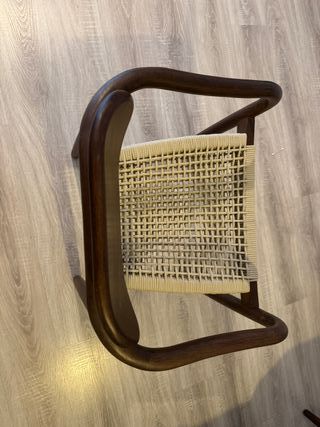 Conjunto 4 Sillas Sklum Madera y Tela