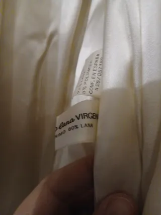 Abrigo largo color crema