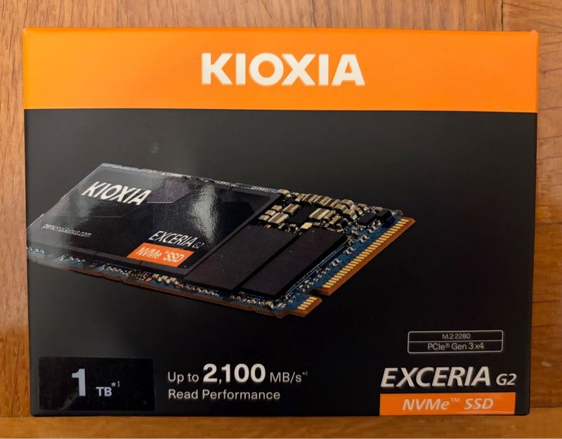 SSD Kioxia Exceria G2 1TB NVMe PCIe Gen 3x4