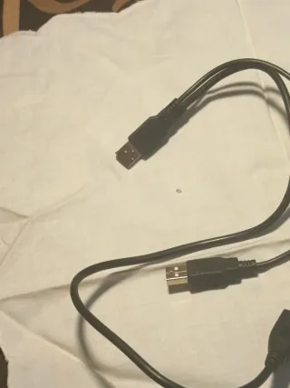 Cable USB Doble una entrada macho con dos salidas,