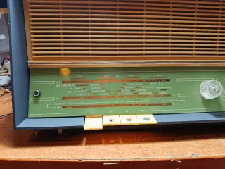 Radio Antigua Philips Mod. B3E03-A Gris y Verde