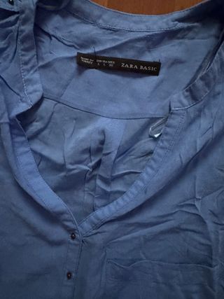 Blusa Zara Mujer Azul
