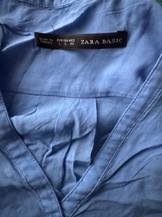 Blusa Zara Mujer Azul