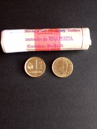 CARTUCHO 50 MONEDAS DE 1 PTA. 1980 * 82