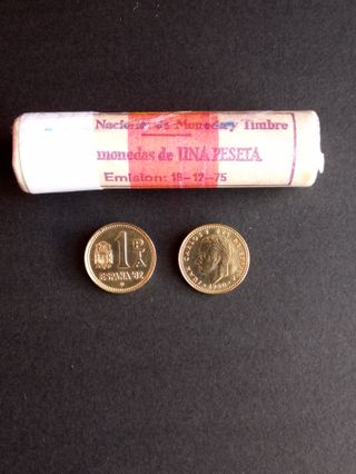 CARTUCHO 50 MONEDAS DE 1 PTA. 1980 * 82