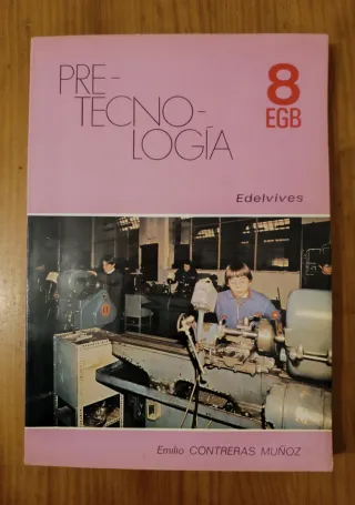 Libro antiguo pretecnologia 8 EGB