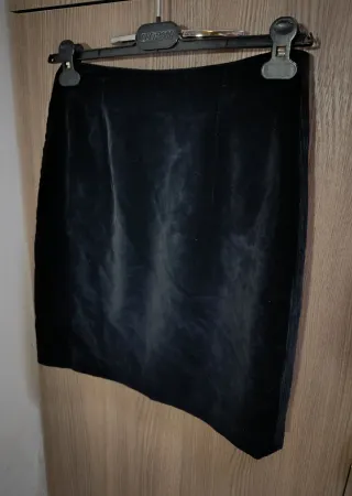 Gonna tubino Versace Jeans Couture velluto nera