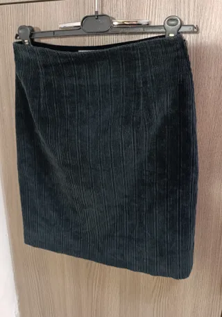 Gonna tubino Versace Jeans Couture velluto nera