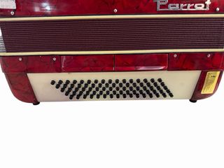 Acordeón Parrot rojo – Clásico / Vintage