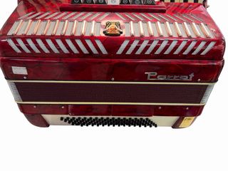Acordeón Parrot rojo – Clásico / Vintage