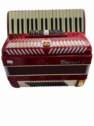 Acordeón Parrot rojo – Clásico / Vintage