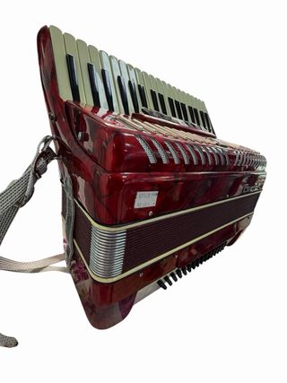 Acordeón Parrot rojo – Clásico / Vintage
