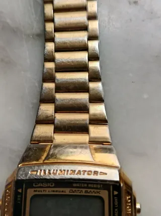 Reloj Casio DB 360 "2515"  Data Bank Dorado