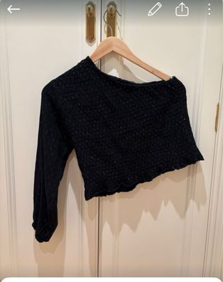 Falda niña floral verde y blanco